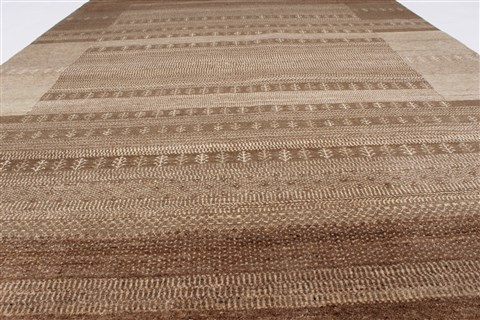 Gabbeh Beige Hand Knotted 50 X 72 Area Rug 250-27106 Image 3