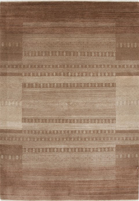 Gabbeh Beige Hand Knotted 50 X 72 Area Rug 250-27106 Image 0