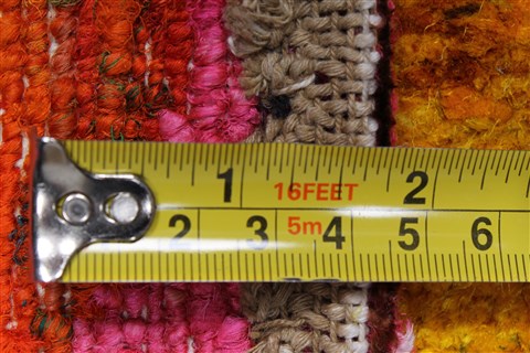 Modern Multicolor Hand Knotted 410 X 69 Area Rug 250-27107 Image 2