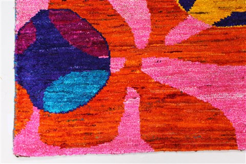 Modern Multicolor Hand Knotted 410 X 69 Area Rug 250-27107 Image 6
