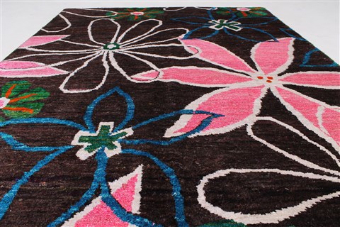 Modern Beige Hand Knotted 410 X 66 Area Rug 250-27108 Image 3