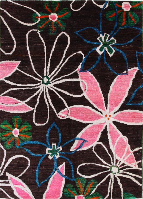 Modern Beige Hand Knotted 410 X 66 Area Rug 250-27108 Image 0