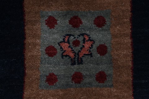 Gabbeh Multicolor Hand Knotted 57 X 710 Area Rug 250-27109 Image 12
