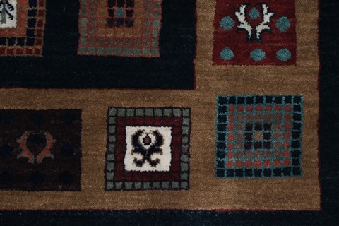 Gabbeh Multicolor Hand Knotted 57 X 710 Area Rug 250-27109 Image 13