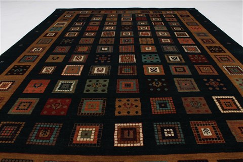 Gabbeh Multicolor Hand Knotted 57 X 710 Area Rug 250-27109 Image 6