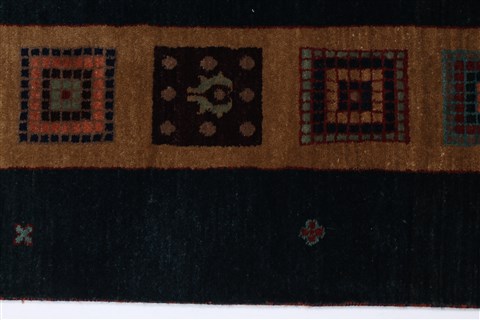 Gabbeh Multicolor Hand Knotted 57 X 710 Area Rug 250-27109 Image 7