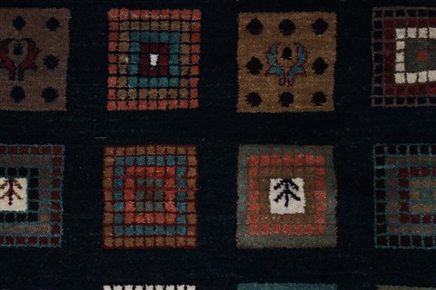 Gabbeh Multicolor Hand Knotted 57 X 710 Area Rug 250-27109 Image 8