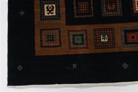 Gabbeh Multicolor Hand Knotted 57 X 710 Area Rug 250-27109 Image 9
