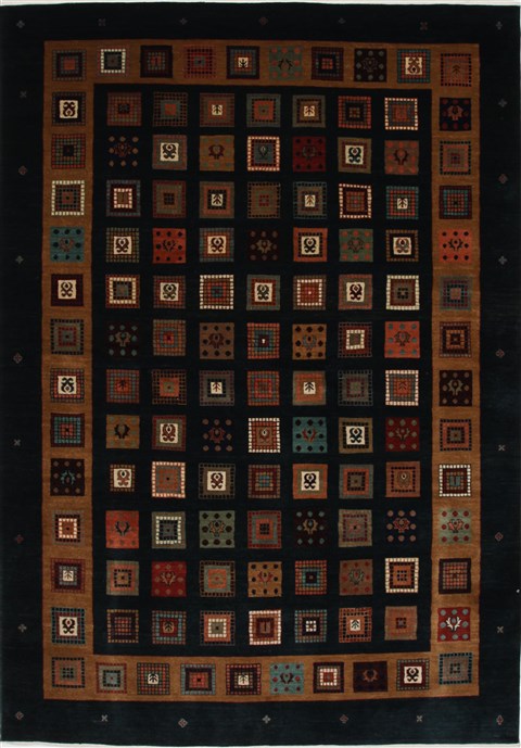 Gabbeh Multicolor Hand Knotted 57 X 710 Area Rug 250-27109 Image 0