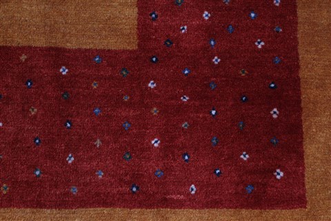Gabbeh Beige Hand Knotted 58 X 711 Area Rug 250-27111 Image 3