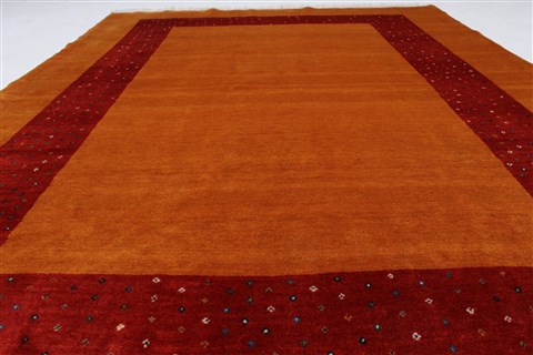 Gabbeh Beige Hand Knotted 58 X 711 Area Rug 250-27111 Image 4