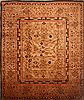 Mahal Beige Hand Knotted 134 X 162  Area Rug 100-27112 Thumb 0