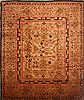 Mahal Beige Hand Knotted 134 X 162 Area Rug 100-27112 Thumb 0