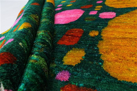 Modern Multicolor Hand Knotted 50 X 71 Area Rug 250-27113 Image 8