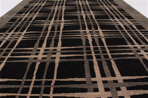 Modern Beige Hand Knotted 48 X 65 Area Rug 250-27115 Image 4