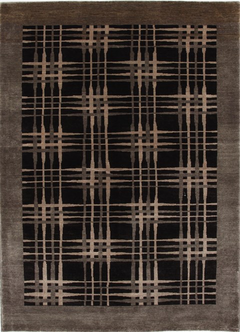 Modern Beige Hand Knotted 48 X 65 Area Rug 250-27115 Image 0