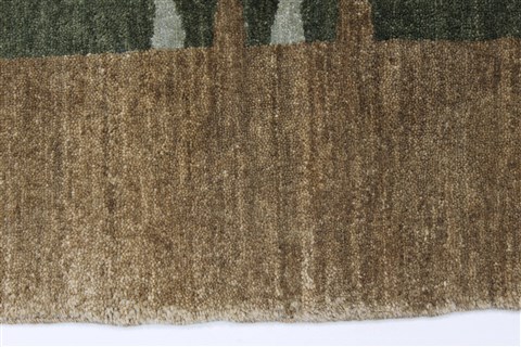 Modern Beige Hand Knotted 49 X 67 Area Rug 250-27116 Image 5
