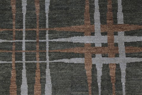 Modern Beige Hand Knotted 49 X 67 Area Rug 250-27116 Image 6
