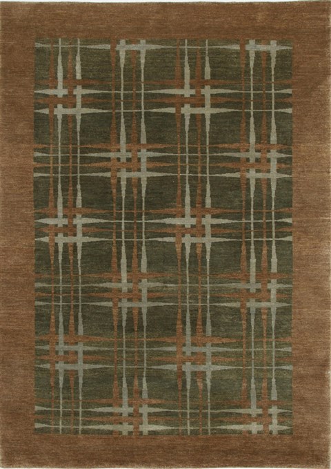 Modern Beige Hand Knotted 49 X 67 Area Rug 250-27116 Image 0