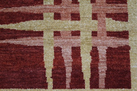 Modern Beige Hand Knotted 48 X 64 Area Rug 250-27117 Image 7