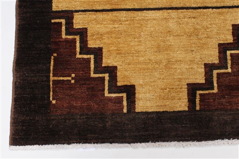 Modern Brown Hand Knotted 51 X 610 Area Rug 250-27119 Image 8