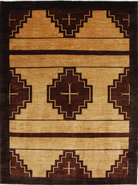 Modern Brown Hand Knotted 51 X 610 Area Rug 250-27119 Image 0