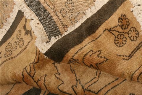Mahal Blue Hand Knotted 135 X 178 Area Rug 100-27120 Image 3