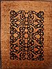 Mahal Blue Hand Knotted 135 X 178 Area Rug 100-27120 Thumb 0