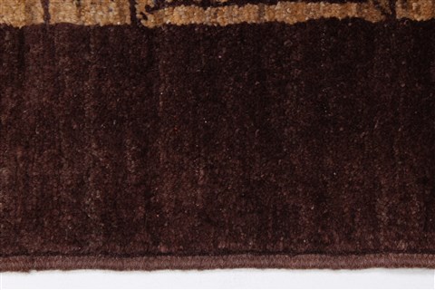 Modern Brown Hand Knotted 60 X 610 Area Rug 250-27121 Image 4