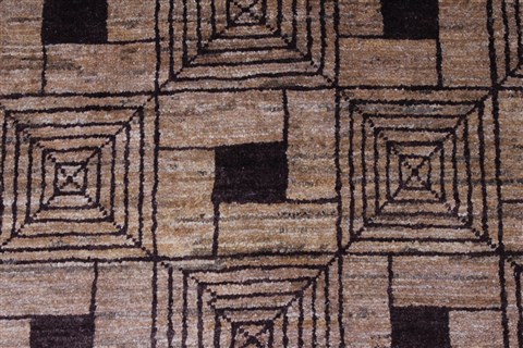 Modern Brown Hand Knotted 60 X 610 Area Rug 250-27121 Image 5
