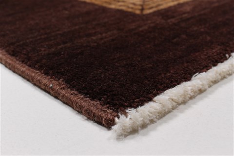 Modern Brown Hand Knotted 60 X 610 Area Rug 250-27121 Image 7