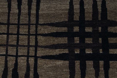 Modern Brown Hand Knotted 46 X 69 Area Rug 250-27123 Image 5