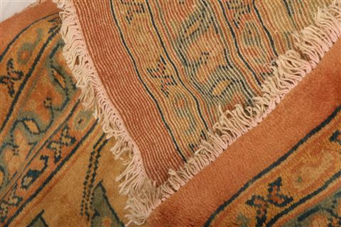 Mahal Beige Hand Knotted 135 X 193 Area Rug 100-27124 Image 3