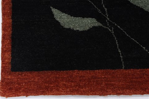 Modern Beige Hand Knotted 48 X 62 Area Rug 250-27126 Image 6