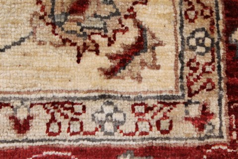 Pishavar Beige Hand Knotted 410 X 60 Area Rug 250-27127 Image 10