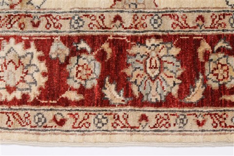 Pishavar Beige Hand Knotted 410 X 60 Area Rug 250-27127 Image 5