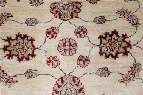 Pishavar Beige Hand Knotted 410 X 60 Area Rug 250-27127 Image 6