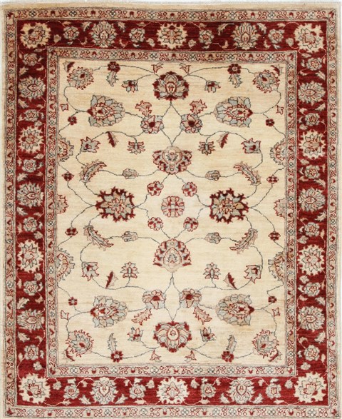 Pishavar Beige Hand Knotted 410 X 60 Area Rug 250-27127 Image 0