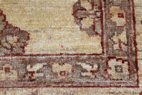 Pishavar Yellow Hand Knotted 51 X 65 Area Rug 250-27128 Image 10