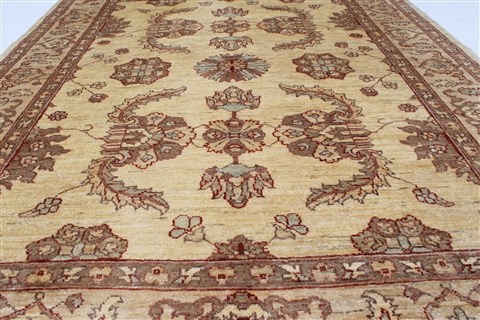 Pishavar Yellow Hand Knotted 51 X 65 Area Rug 250-27128 Image 4