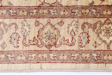 Pishavar Yellow Hand Knotted 51 X 65 Area Rug 250-27128 Image 5