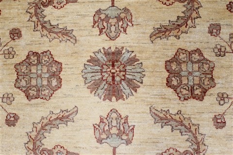 Pishavar Yellow Hand Knotted 51 X 65 Area Rug 250-27128 Image 6