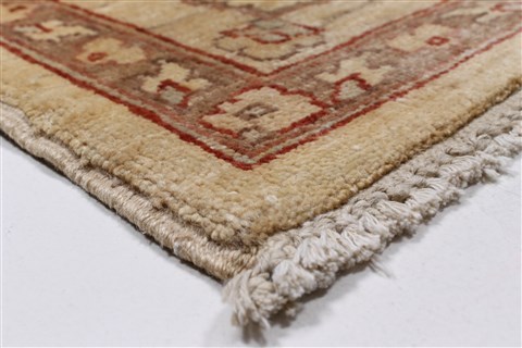 Pishavar Yellow Hand Knotted 51 X 65 Area Rug 250-27128 Image 8