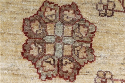 Pishavar Yellow Hand Knotted 51 X 65 Area Rug 250-27128 Image 9