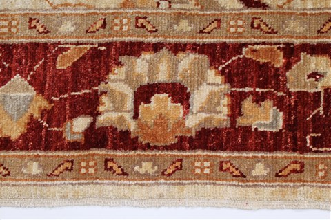 Pishavar Beige Hand Knotted 50 X 63 Area Rug 250-27129 Image 5