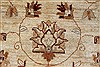 Pishavar Beige Hand Knotted 50 X 63 Area Rug 250-27129 Thumb 9