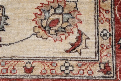 Pishavar Beige Hand Knotted 411 X 63 Area Rug 250-27130 Image 12