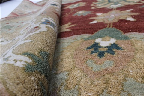 Chobi Green Hand Knotted 56 X 72 Area Rug 250-27132 Image 1