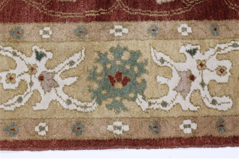Chobi Green Hand Knotted 56 X 72 Area Rug 250-27132 Image 5