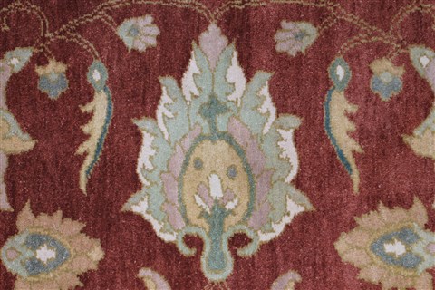 Chobi Green Hand Knotted 56 X 72 Area Rug 250-27132 Image 9